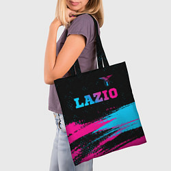 Сумка-шопер Lazio - neon gradient: символ сверху, цвет: 3D-принт — фото 2