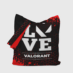 Сумка-шопер Valorant love классика, цвет: 3D-принт