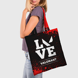 Сумка-шопер Valorant love классика, цвет: 3D-принт — фото 2