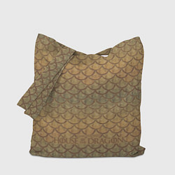 Сумка-шопер Дом Дракона рюкзак с чешуей, цвет: 3D-принт