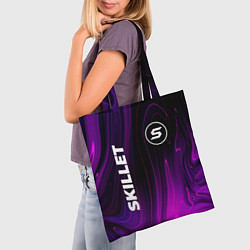 Сумка-шопер Skillet violet plasma, цвет: 3D-принт — фото 2