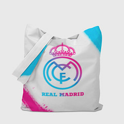 Сумка-шоппер Real Madrid neon gradient style