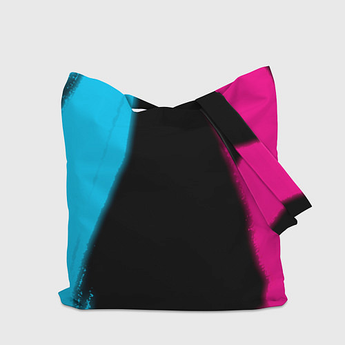 Сумка-шоппер Black Clover - neon gradient: символ, надпись / 3D-принт – фото 2
