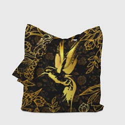 Сумка-шоппер Золотая колибри