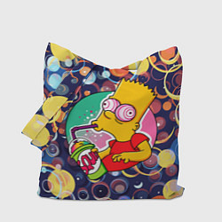 Сумка-шоппер Bart Simpson пьёт лимонад