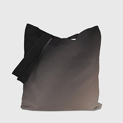 Сумка-шопер Черный, серый бежевый градиент, цвет: 3D-принт