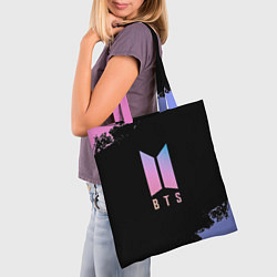 Сумка-шопер BTS Blue And Pink, цвет: 3D-принт — фото 2