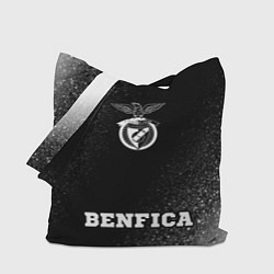 Сумка-шопер Benfica sport на темном фоне: символ, надпись, цвет: 3D-принт