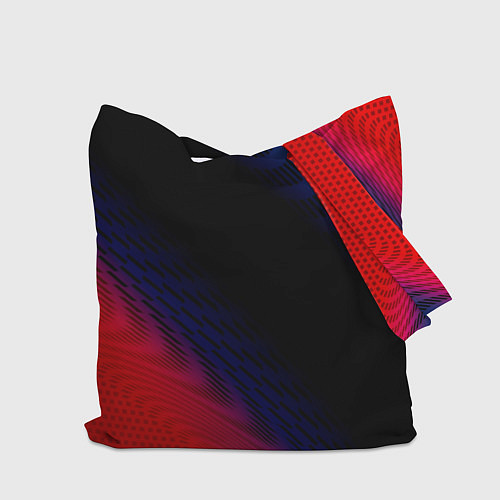 Сумка-шоппер BYD красный карбон / 3D-принт – фото 2