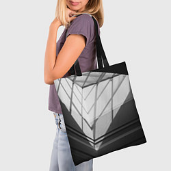 Сумка-шопер Абстрактные тени и геометрические фигуры, цвет: 3D-принт — фото 2