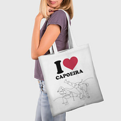Сумка-шопер I love Capoeira Battle line graph, цвет: 3D-принт — фото 2