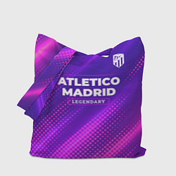 Сумка-шопер Atletico Madrid legendary sport grunge, цвет: 3D-принт