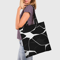 Сумка-шопер Черно-белая классика, цвет: 3D-принт — фото 2