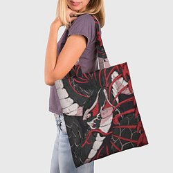 Сумка-шопер Японская змея уроборос, цвет: 3D-принт — фото 2