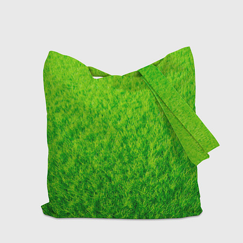 Сумка-шоппер Трава зеленая / 3D-принт – фото 2