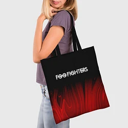 Сумка-шопер Foo Fighters red plasma, цвет: 3D-принт — фото 2