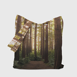 Сумка-шоппер Дневной лес, деревья и свет