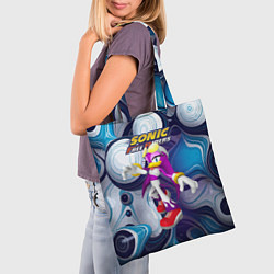 Сумка-шопер Sonic - ласточка Вейв - Free riders - pattern, цвет: 3D-принт — фото 2