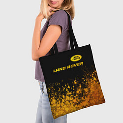 Сумка-шопер Land Rover - gold gradient: символ сверху, цвет: 3D-принт — фото 2