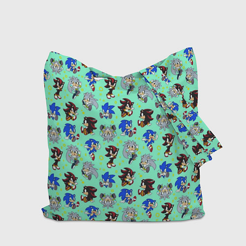 Сумка-шоппер Ежик Соник и его друзья / 3D-принт – фото 2