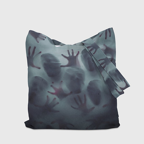 Сумка-шоппер Scary faces trying to get out / 3D-принт – фото 2