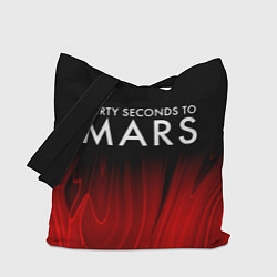 Сумка-шоппер Thirty Seconds to Mars red plasma