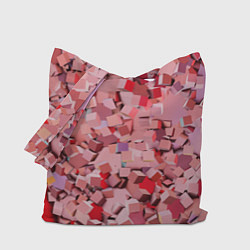 Сумка-шопер Розовые кубы, цвет: 3D-принт