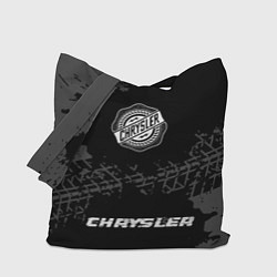 Сумка-шопер Chrysler speed шины на темном: символ, надпись, цвет: 3D-принт