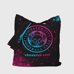 Сумка-шопер Leicester City - neon gradient, цвет: 3D-принт