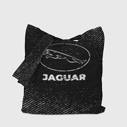 Сумка-шоппер Jaguar с потертостями на темном фоне