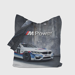 Сумка-шопер BMW M4 GT4 - racing team - motorsport, цвет: 3D-принт