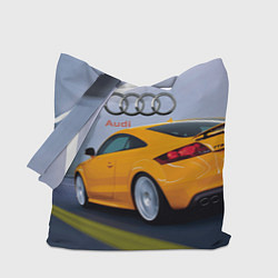 Сумка-шопер Audi TT мчится в тоннеле, цвет: 3D-принт