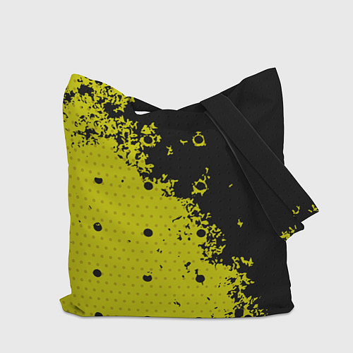 Сумка-шоппер Black & Yellow / 3D-принт – фото 2