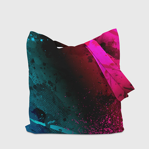 Сумка-шоппер Saab - neon gradient / 3D-принт – фото 2