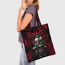Сумка-шопер Slipknot art, цвет: 3D-принт — фото 2