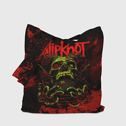 Сумка-шопер Slipknot череп, цвет: 3D-принт