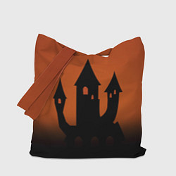 Сумка-шопер Halloween - замок ведьм, цвет: 3D-принт