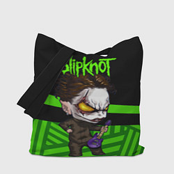 Сумка-шопер Slipknot dark green, цвет: 3D-принт