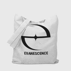 Сумка-шопер Evanescence glitch на светлом фоне, цвет: 3D-принт