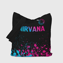 Сумка-шоппер Nirvana - neon gradient: символ сверху