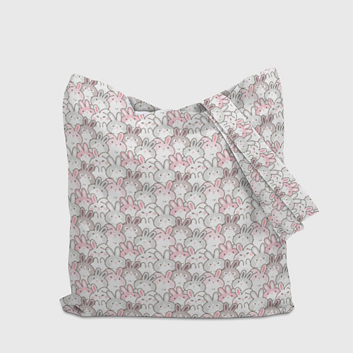 Сумка-шоппер Зайка спит на месяце / 3D-принт – фото 2