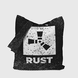 Сумка-шоппер Rust с потертостями на темном фоне