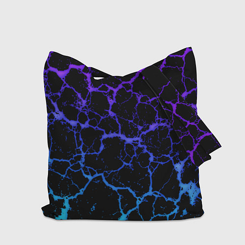 Сумка-шоппер Sonic неоновый мрамор / 3D-принт – фото 2