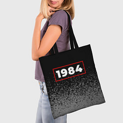 Сумка-шопер 1984 - в красной рамке на темном, цвет: 3D-принт — фото 2