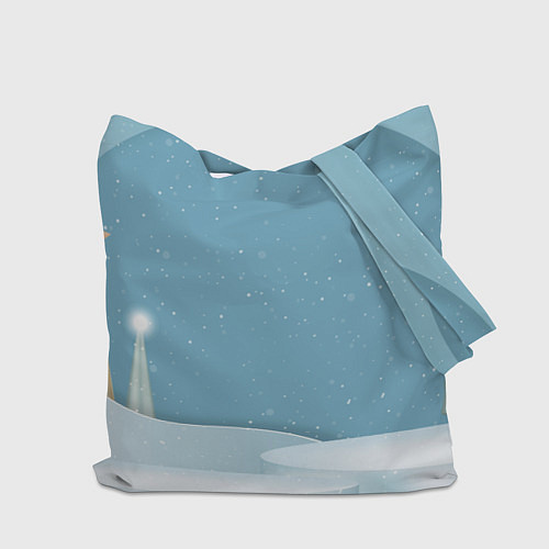 Сумка-шоппер Зайчиха на роликах - новый год / 3D-принт – фото 2