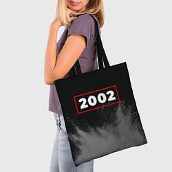 Сумка-шопер 2002 - в красной рамке на темном, цвет: 3D-принт — фото 2