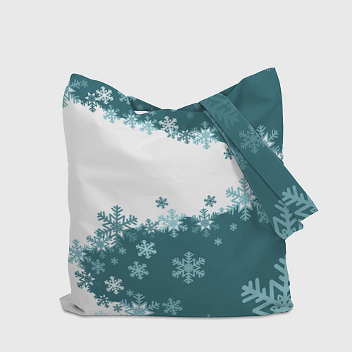 Сумка-шоппер Сноуборд синева / 3D-принт – фото 2