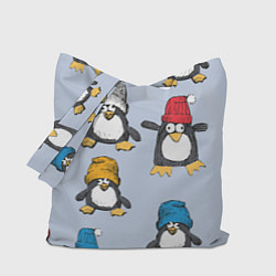 Сумка-шоппер Смешные пингвины