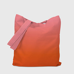 Сумка-шоппер Оранжево-розовый градиент