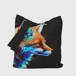 Сумка-шопер Красочная лисичка, цвет: 3D-принт